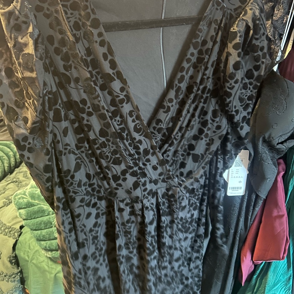 Tommy Hilfiger Black Dress with Floral Detail
